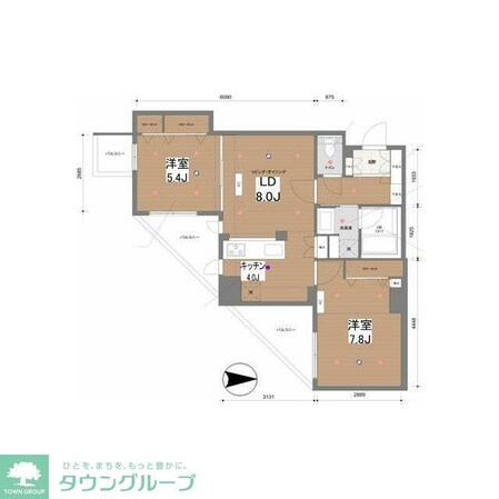 ドゥーエ東池袋の物件間取画像
